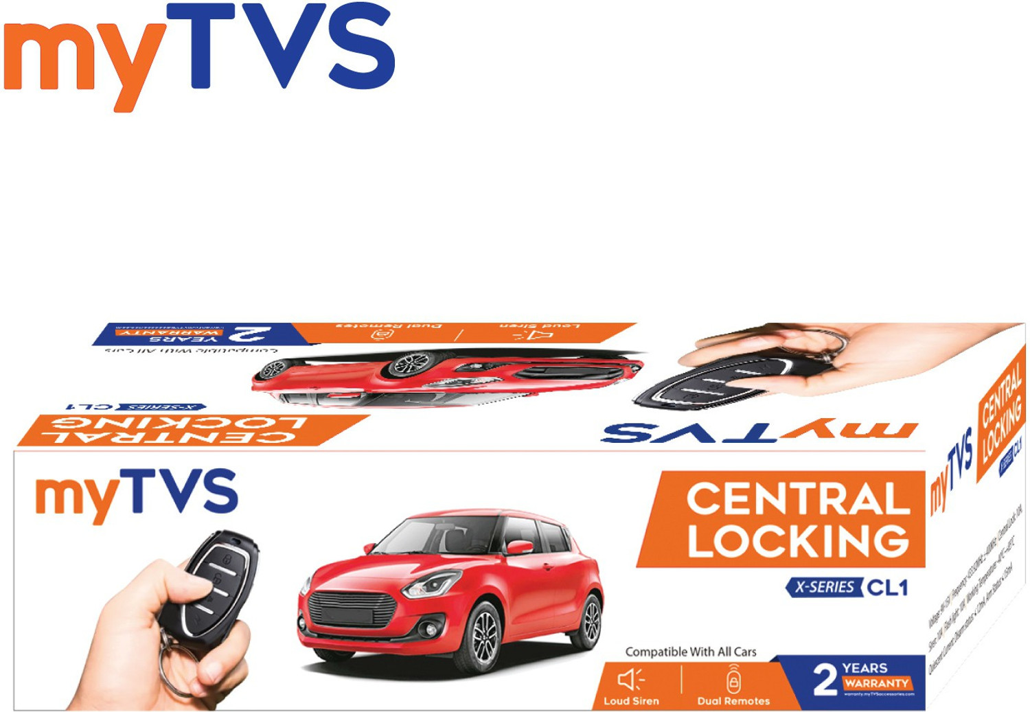 Image of MYTVS Central Locking And Alarm System For 4 Door And Compatible With All Cars ( Universal Car ) Central Locking System