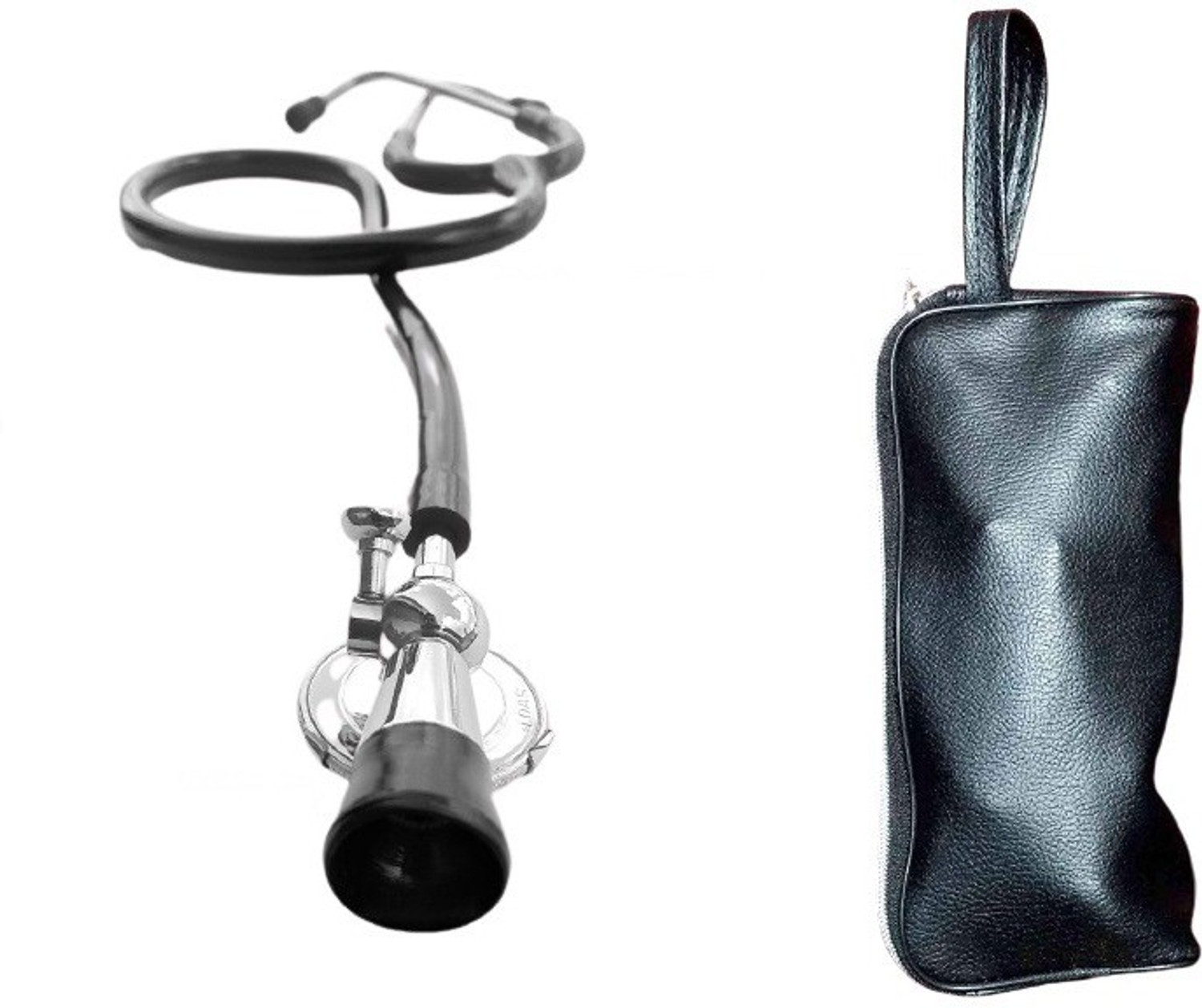 Image of H DASS Stethoscope With Fetoscope Black 55 cm Adult Acoustic Stethoscope