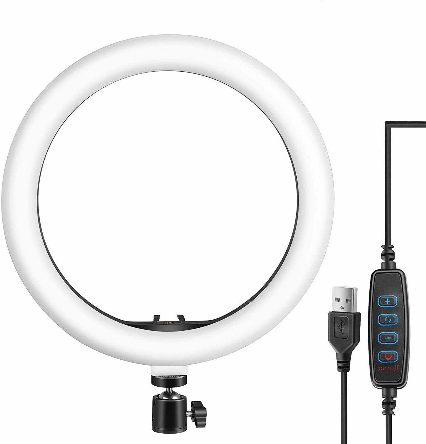 Image of Setster Ring Light with Stand and Phone Holder, Upgraded LED Selfie Ringlight Ring Flash