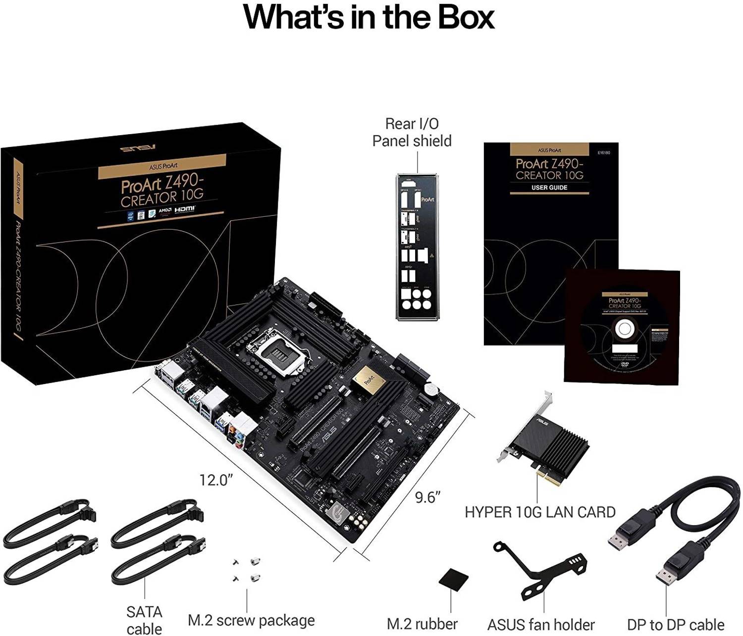 ASUS ProArt Z490-CREATOR 10G LGA 1200Socket ATX Intel Z490 Chipset