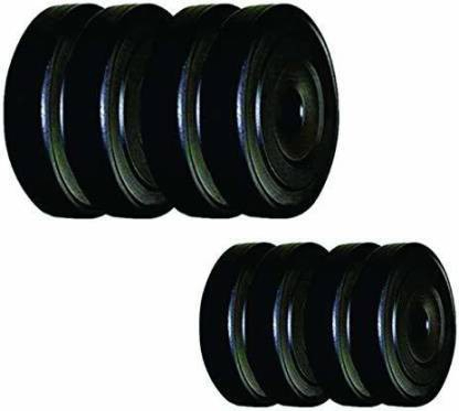 Image of Fit World 12 kg 2KG*4PIECE,1KG*4PIECE PVC PLATE Home Gym Combo
