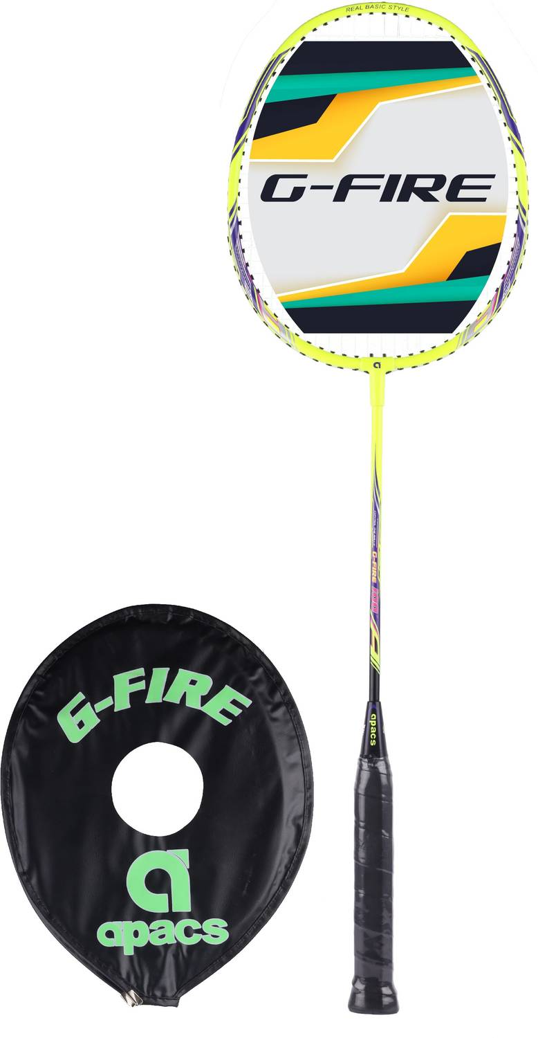 apacs G-Fire 100 Black, Yellow Strung Badminton Racquet