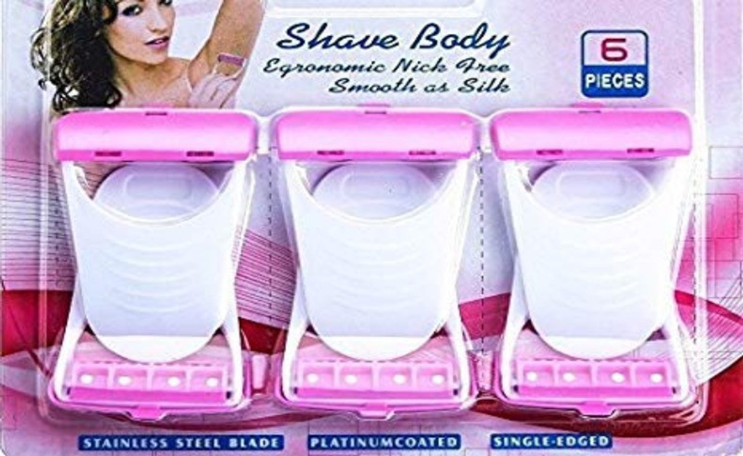 Image of CRAZYGOL Disposable Body & Bikini Shaving Razor For Women 6 pcs Shaver For Women, Men