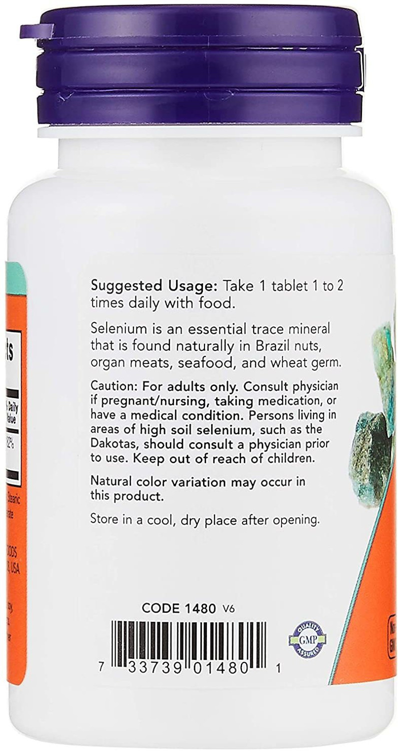 Image of Now Foods Selenium 100 mcg 100 no.s Multivitamins Tablets