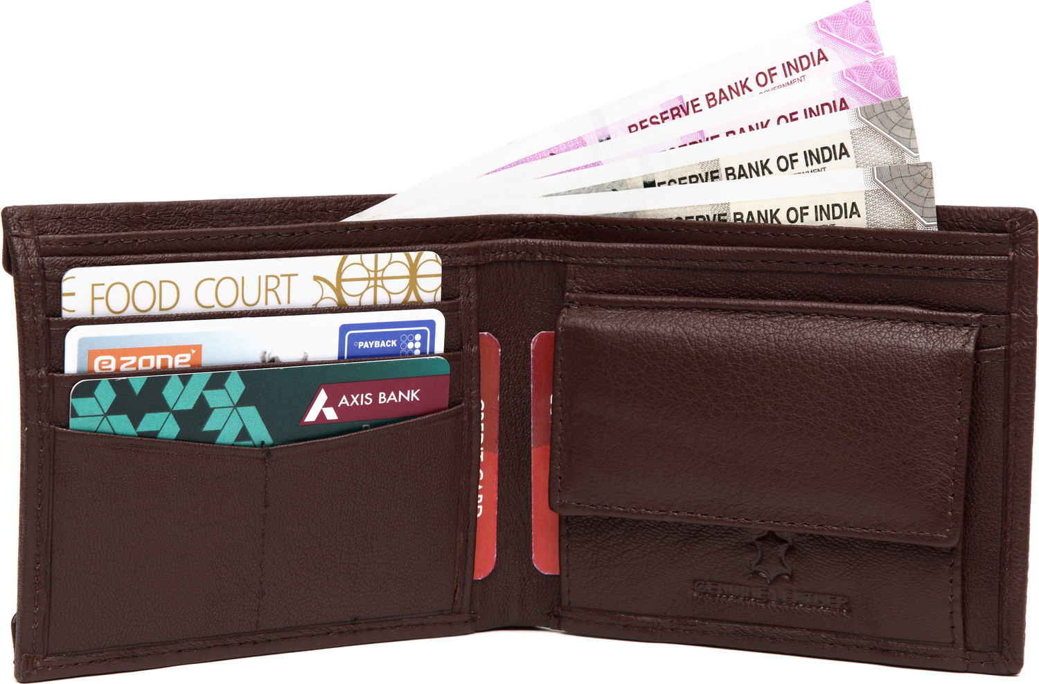 Image of WILDHORN Men Casual Brown Genuine Leather Wallet