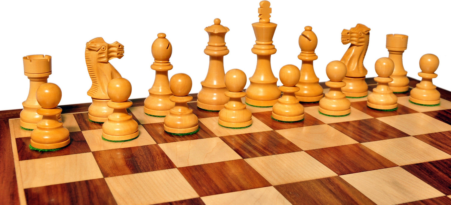 Image of Palm Royal Handicrafts 18 Inch Wooden chess board game set with Chessmen Made with Finest SHEESHAM Wood Educational Board Games