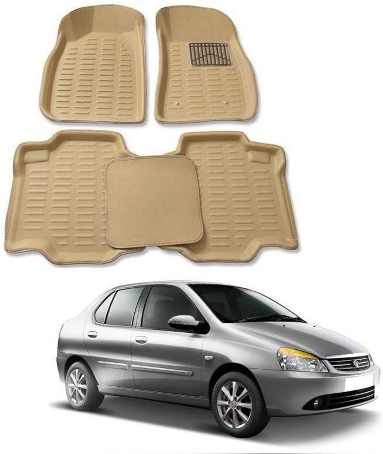 ARNEJA Polyutherine 3D Mat For Tata Indigo