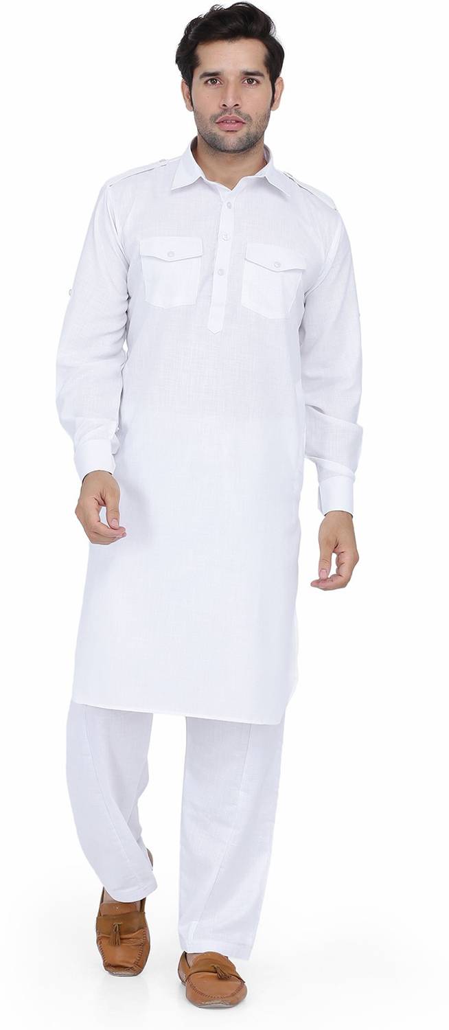 Royal Kurta - Pijama Para Hombre, Mezcla De Seda, Color Beige