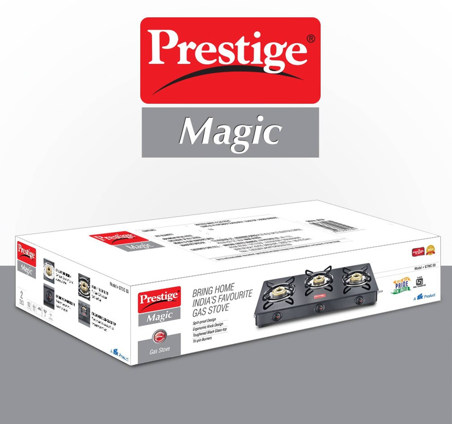 Prestige Magic GTMC03 Glass Top Gas Stove - Image 5