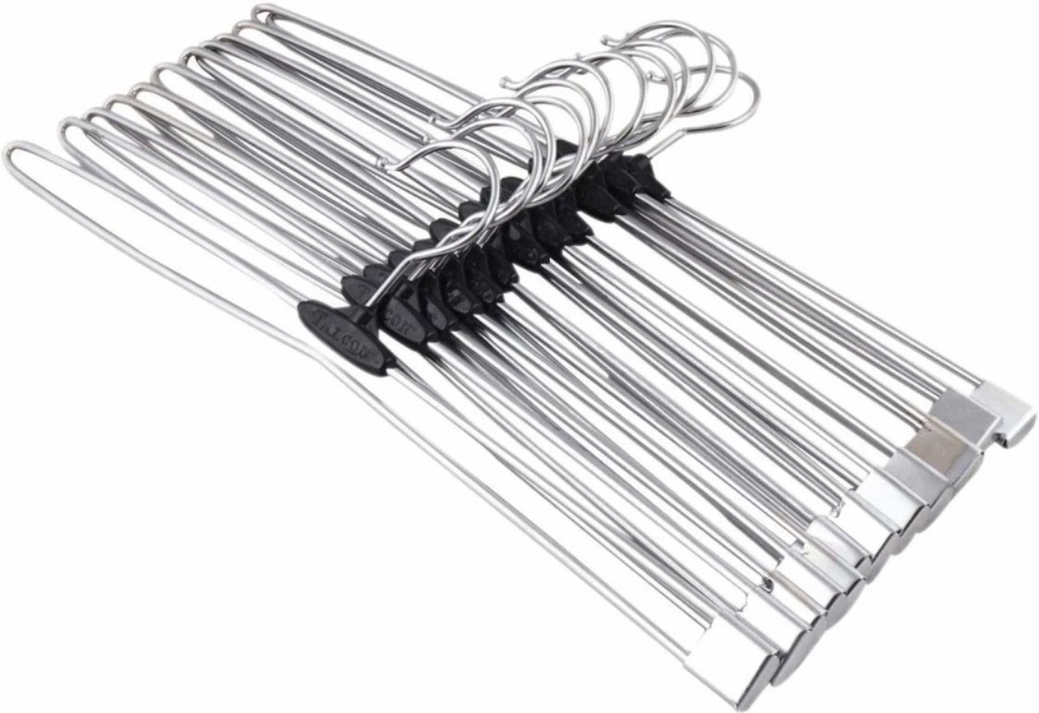 Image of Lashkara Lockable technology for sarees, pants, skirts, clothes Steel Saree Pack of 6 Hangers For Saree