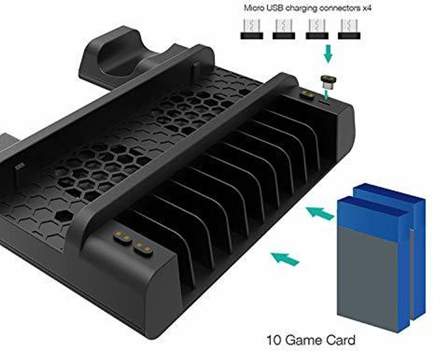 Etzin TP4-19076 PS4 Slim/Pro Cooling Stand - Image 2