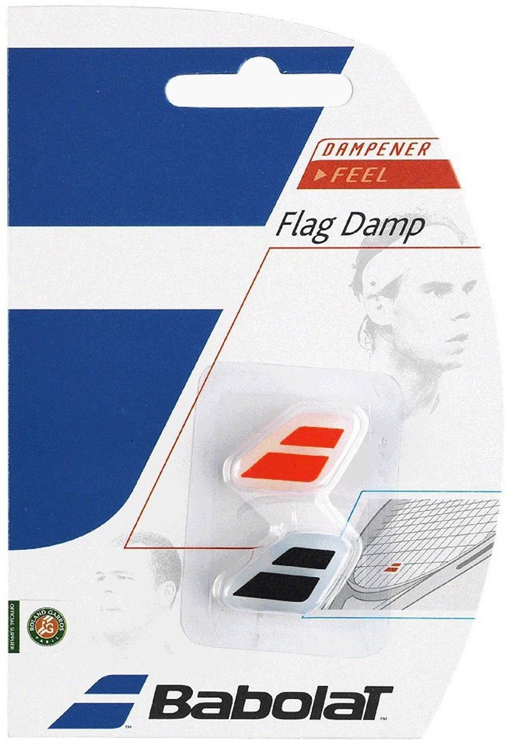 BABOLAT FLAG DAMP X 2* Tennis Dampener (black fluo red)