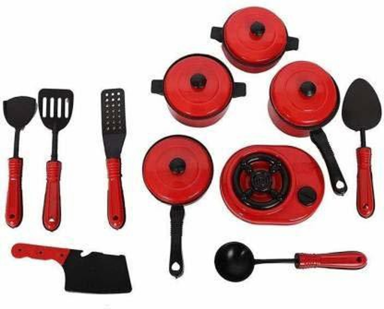 Image of TLK Plastic Kitchen Play set of Children,Kids,baby girl,girls toys -Red