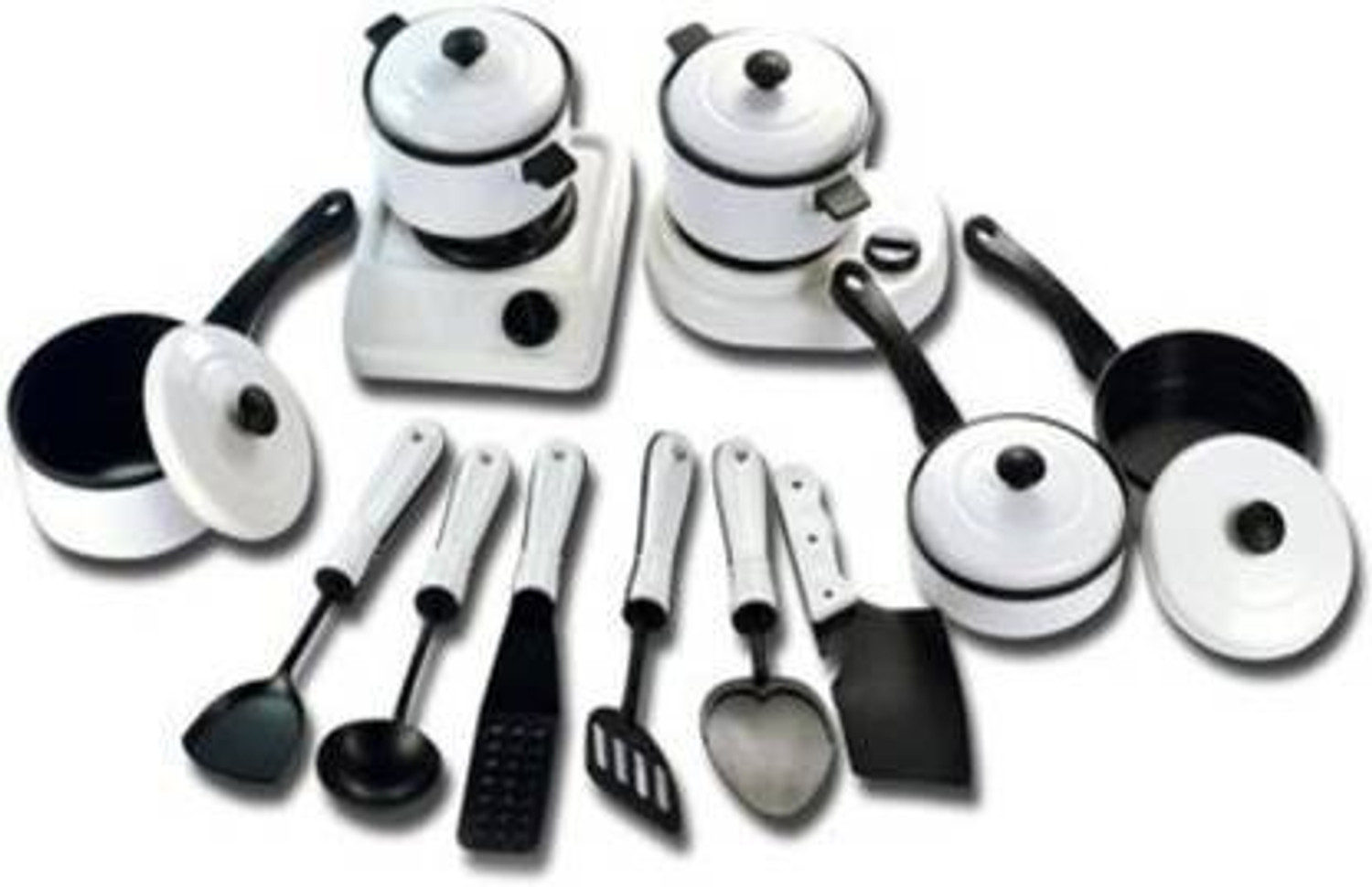 Image of Kaushik Indian Cooking Plastic Kitchen Play Set - for Children Kids,Boys,Girls and baby girl