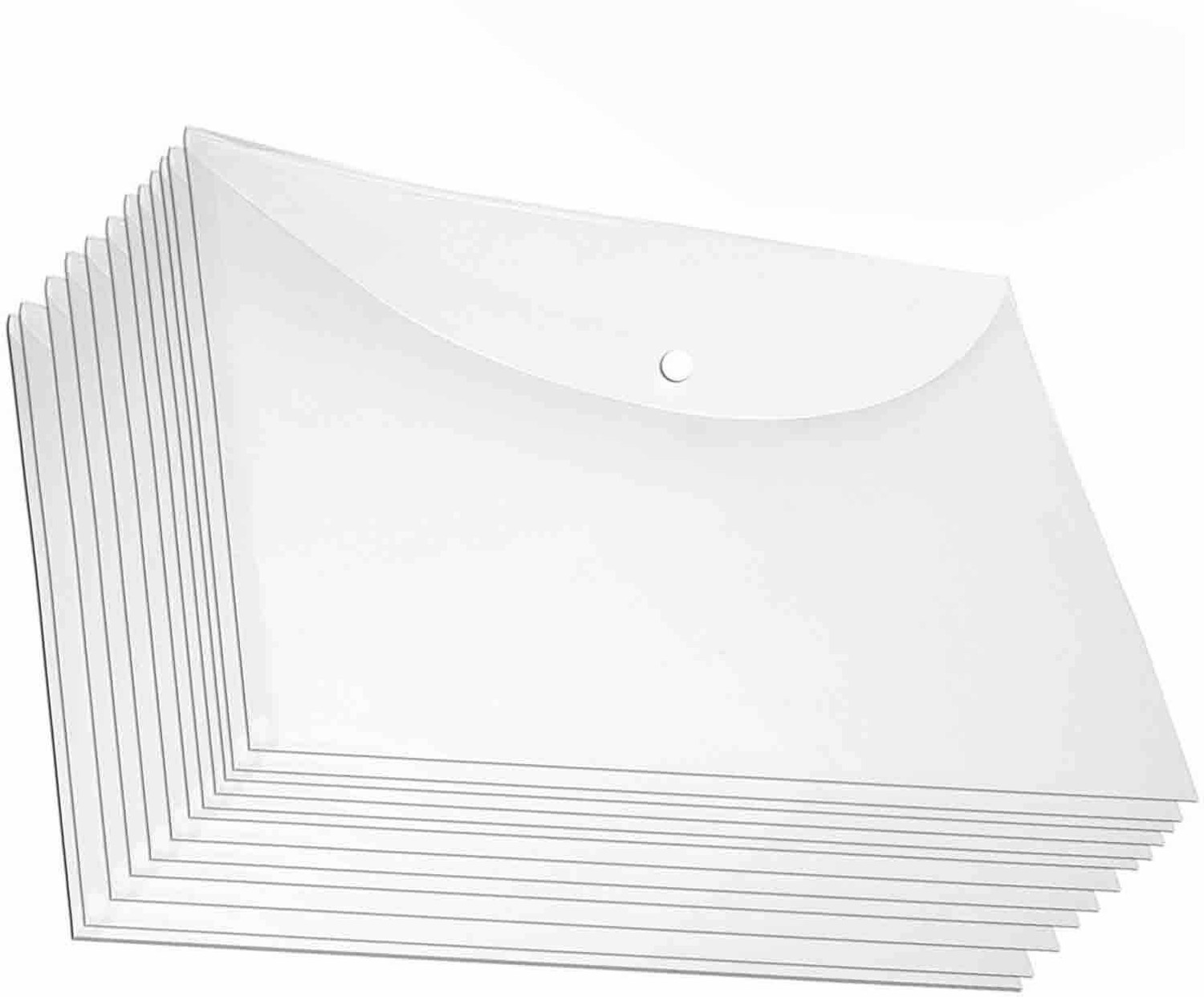 Image of KRISHVIA plastic Transparent plastic A4 Sze Report File Bag (Set Of 5)