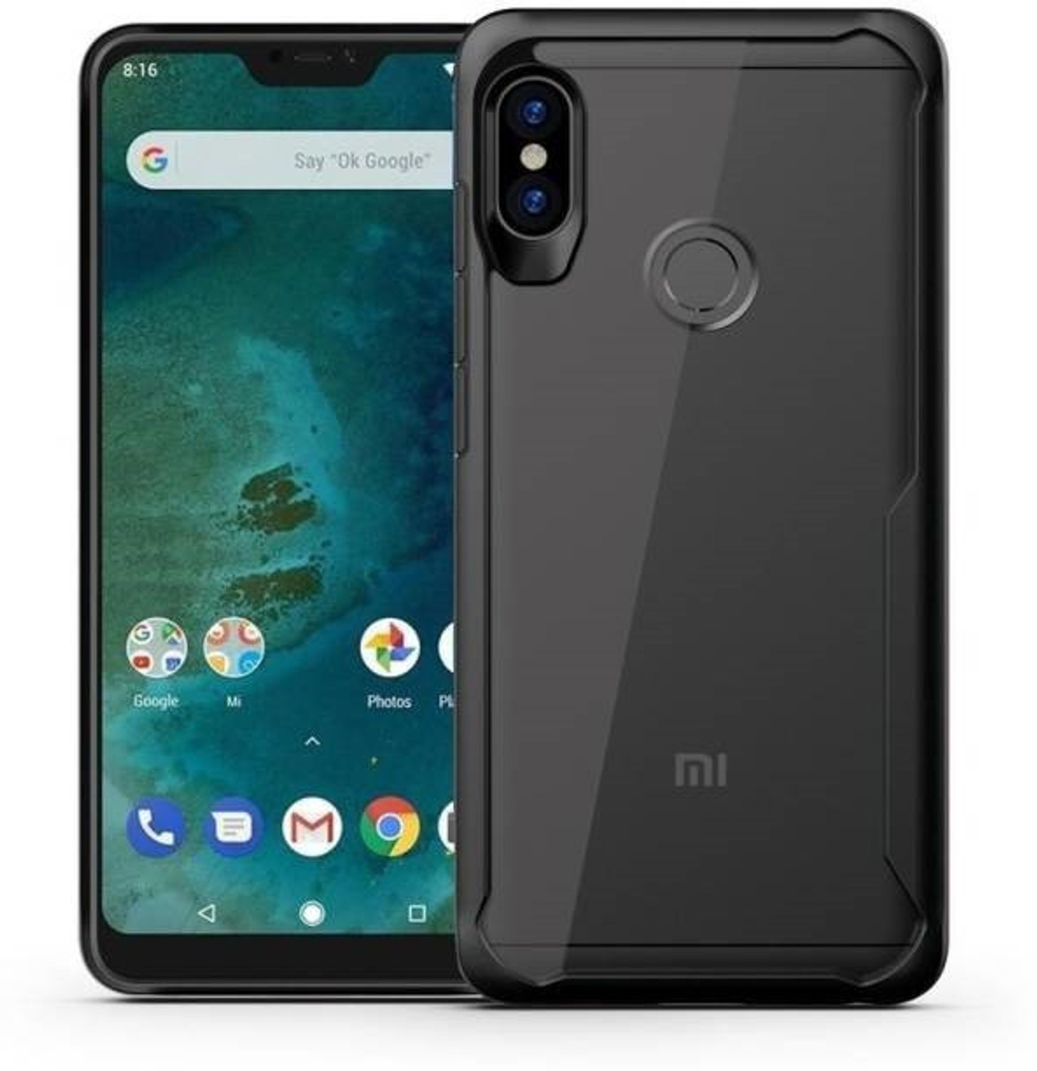 Image of ISH COVER Back Cover for Mi Redmi Y3 (Black, Flexible, Rubber)