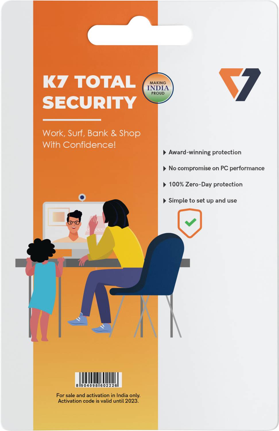 K7 Total Security 1 User 1 Year (Voucher)