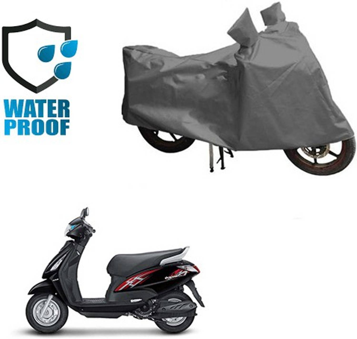 KazamaKraft Waterproof Two Wheeler Cover for Suzuki
