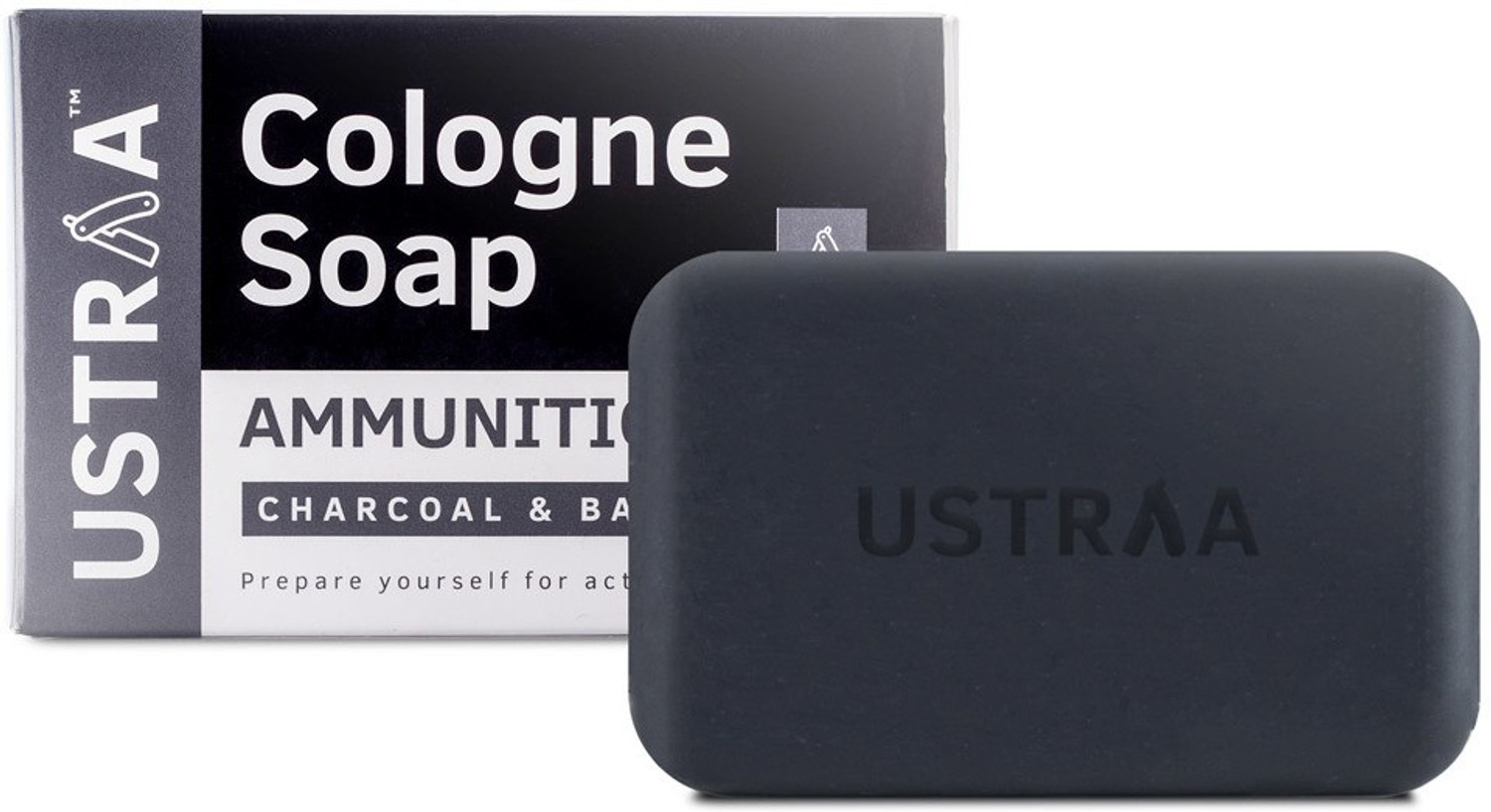 Image of USTRAA Ammunition Cologne Soap with Charcoal & Bay Leaf, Nourishing & Cleansing Soap