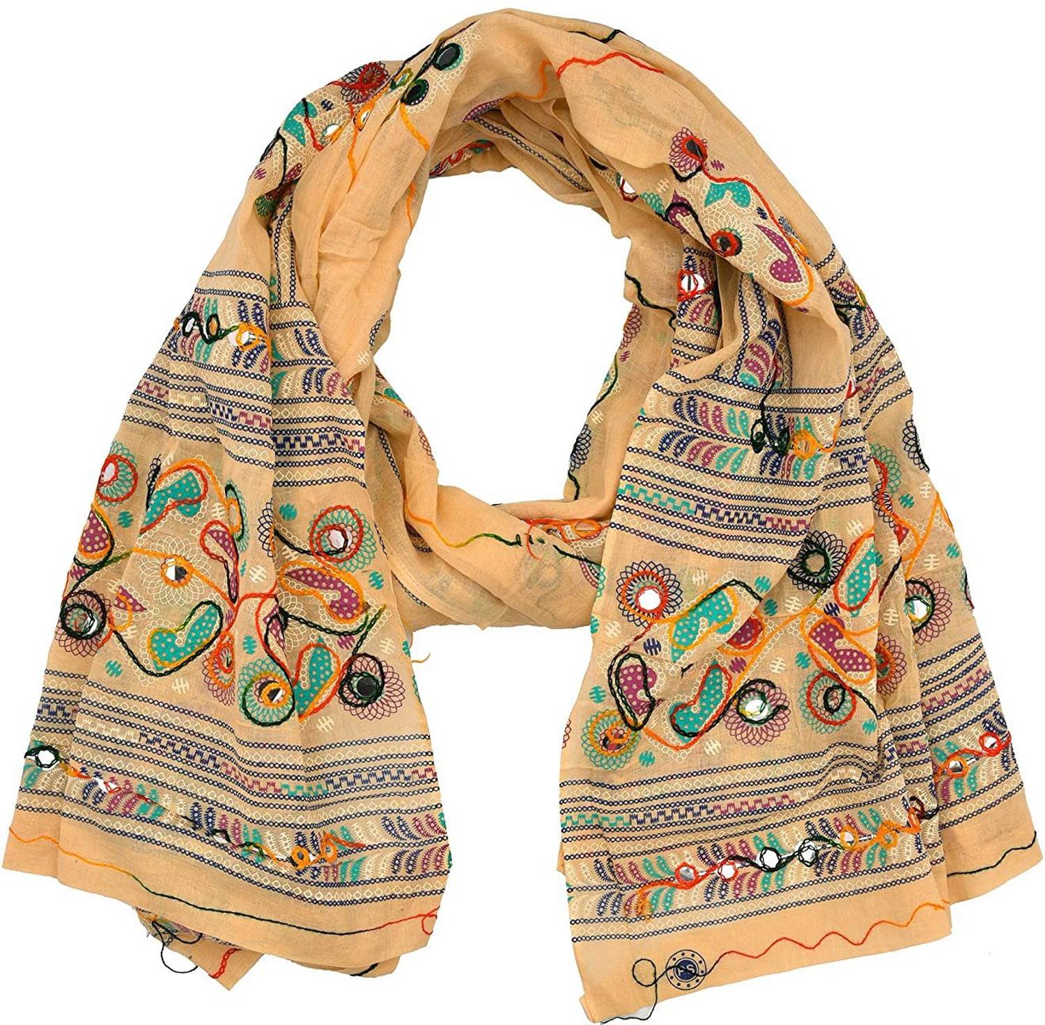 archana fashion club Pure Cotton Embroidered Women Dupatta