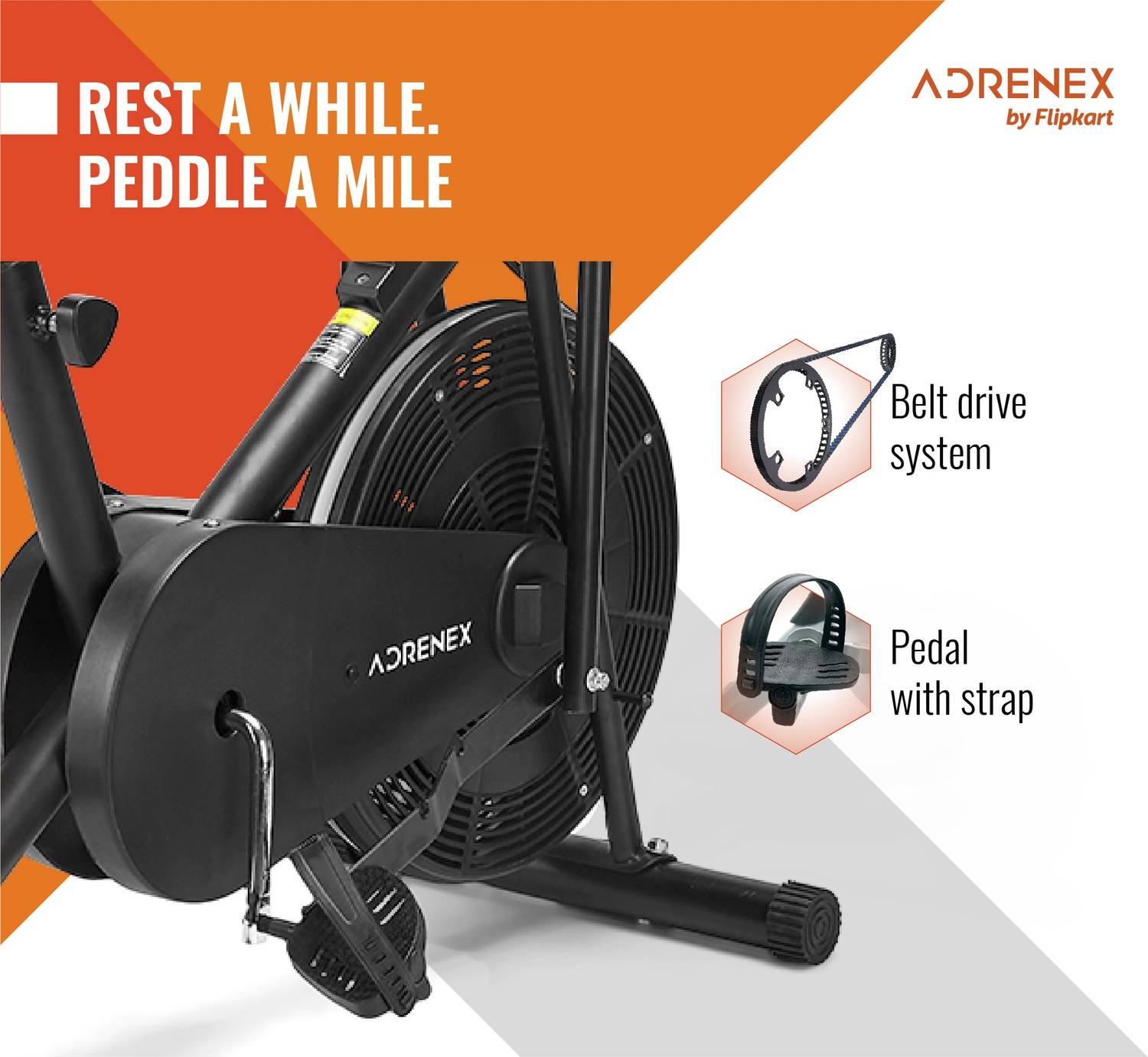 Adrenex AIRBIKE110 Exercise Bike - Image 4