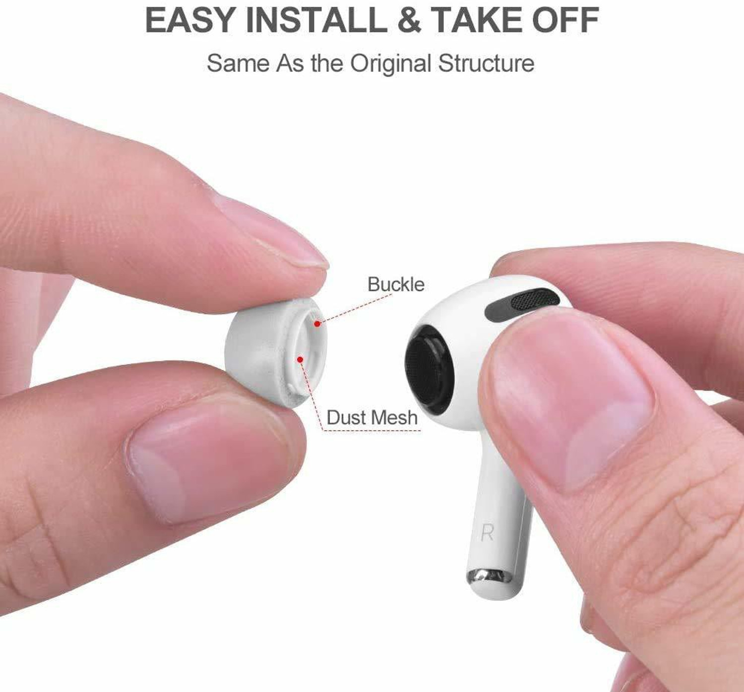 Image of Crysendo Memory Foam 2 Pairs, 4 Pcs Eartips Earbuds Cover Foam Cushion | Compatible with Headphones | Stays in Your Ears. No Pain. Grey (Small) In The Ear Headphone Cushion
