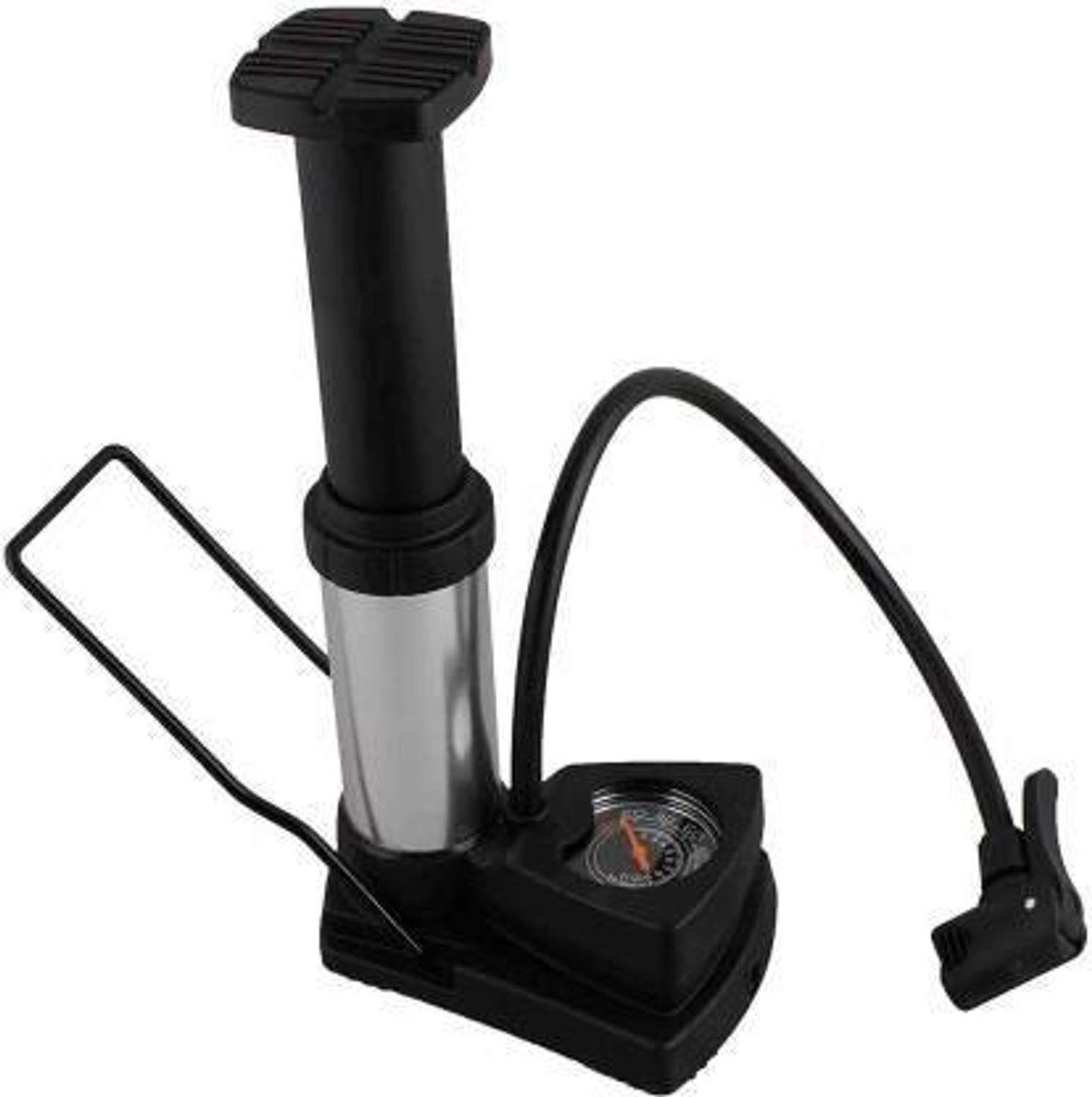 Image of pihura Mini Bike Pump Foot Activated Floor Pump Air Pump for car and Bike Bicycle Balloon, Bicycle, Car Pump