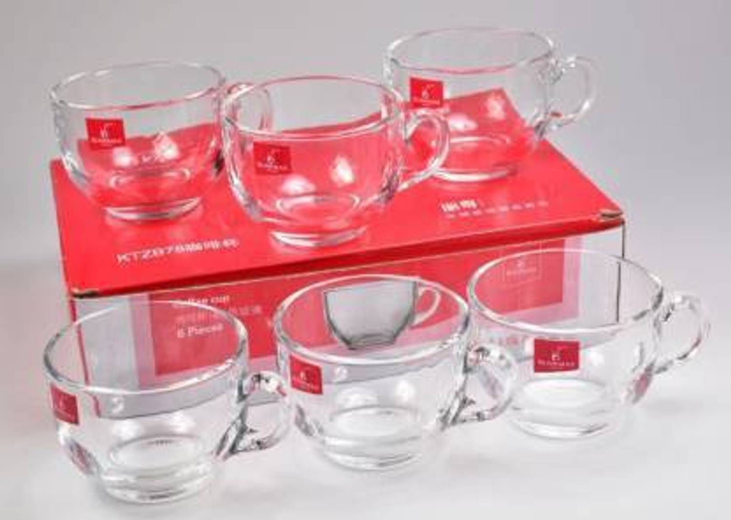 Durgma 6-Pack 100ml Round Glass Cups Pack of 6 · 100 ml (600 ml total) - Image 2