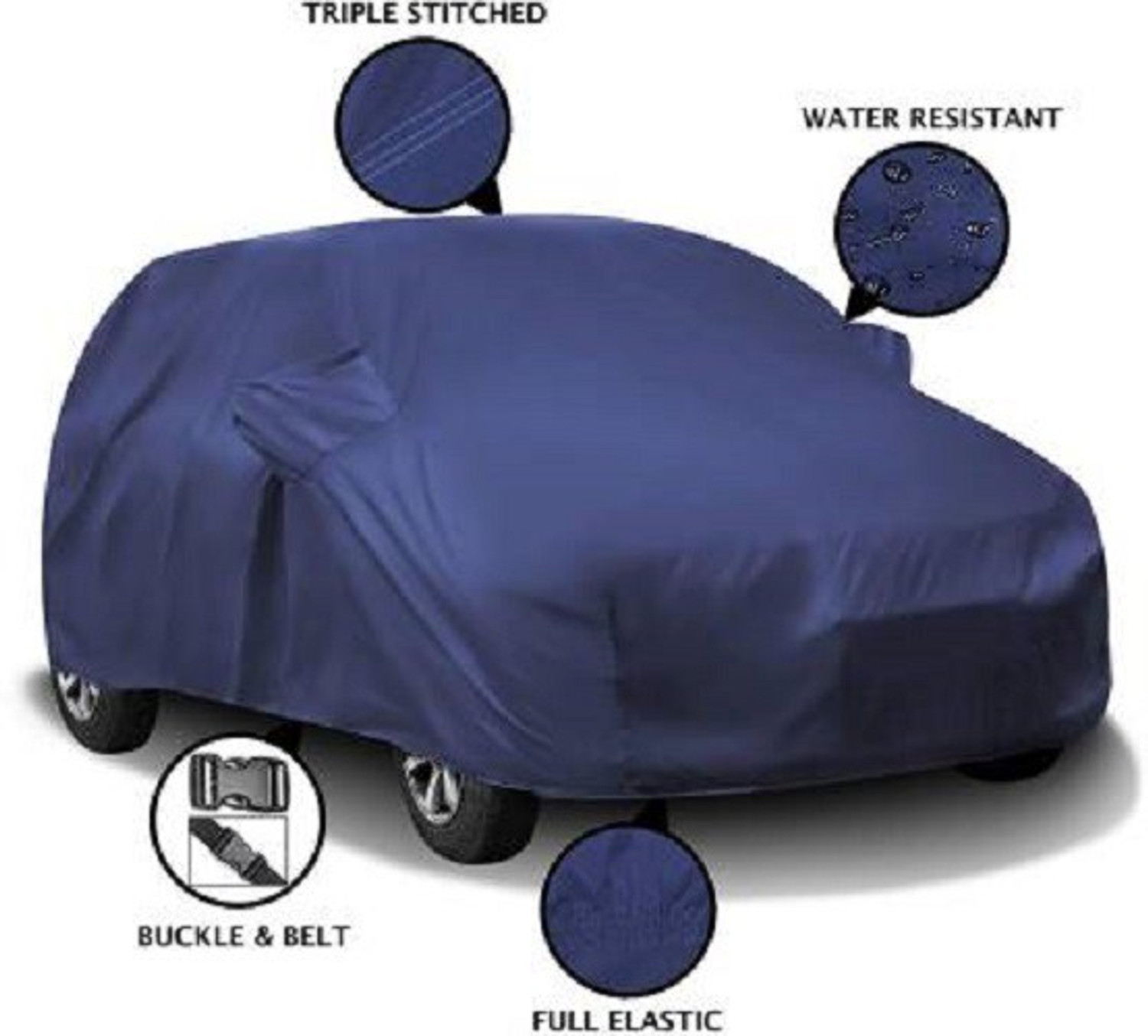 Image of AUCTIMO Car Cover For Maruti Suzuki Ritz (With Mirror Pockets)