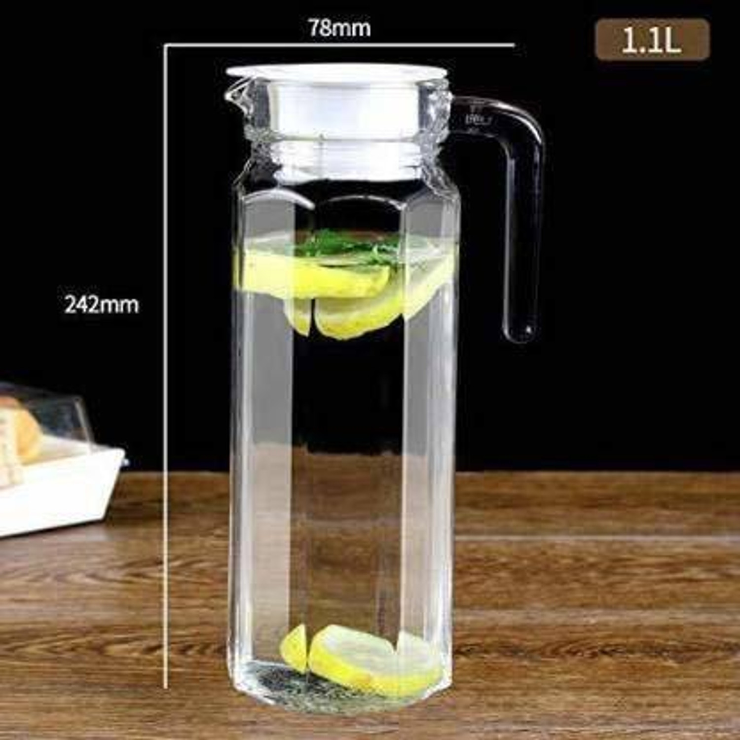 Image of jay gatrad seller 1.1 L Glass Water Jug