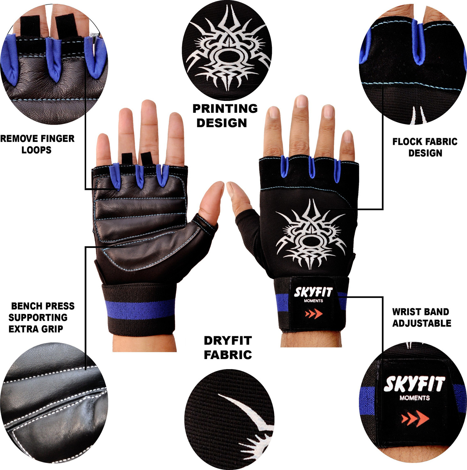 Image of VELLY FIVE SPORTS GLOVES Gym & Fitness Gloves