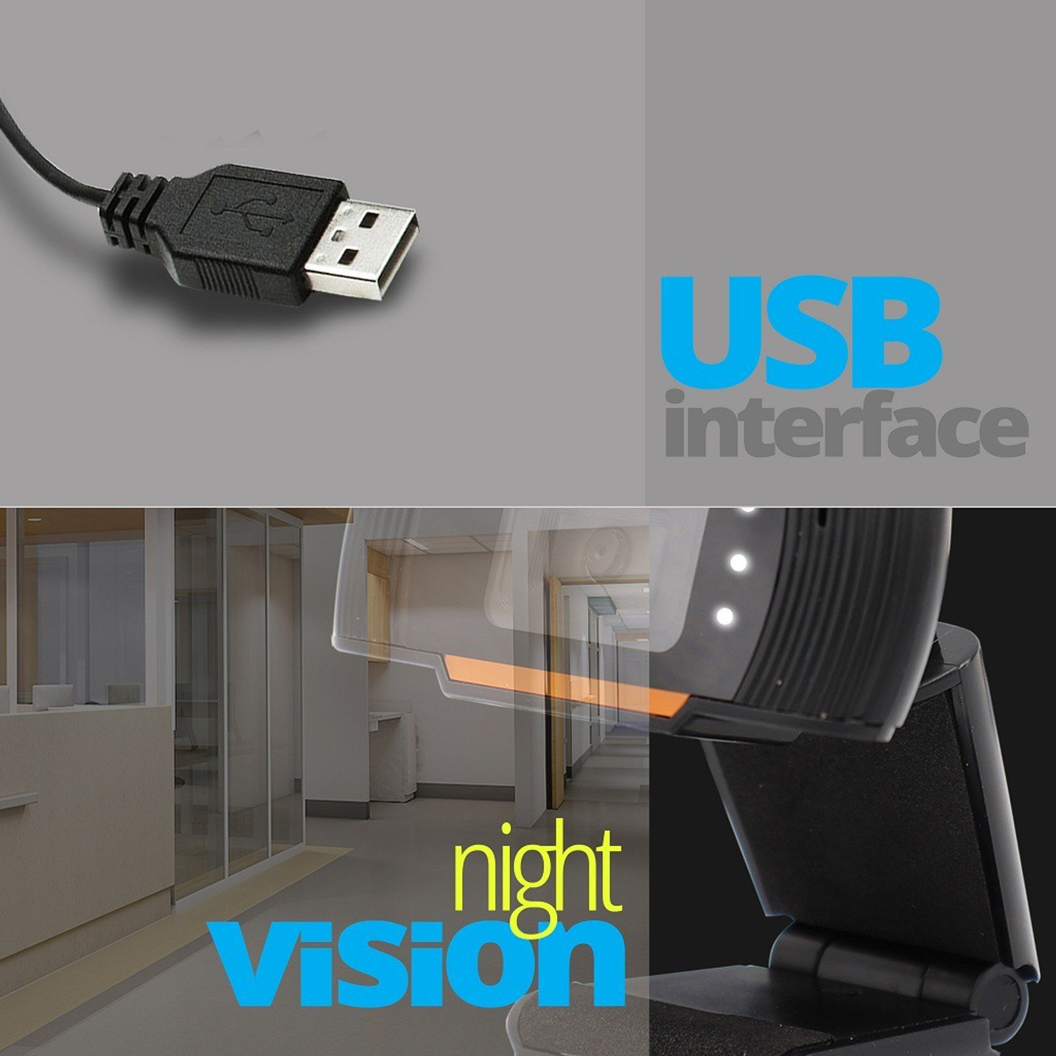 Image of ZEBRONICS Crisp Pro 4K Webcam 2048p, with Microphone, Night vision, USB Connectivity