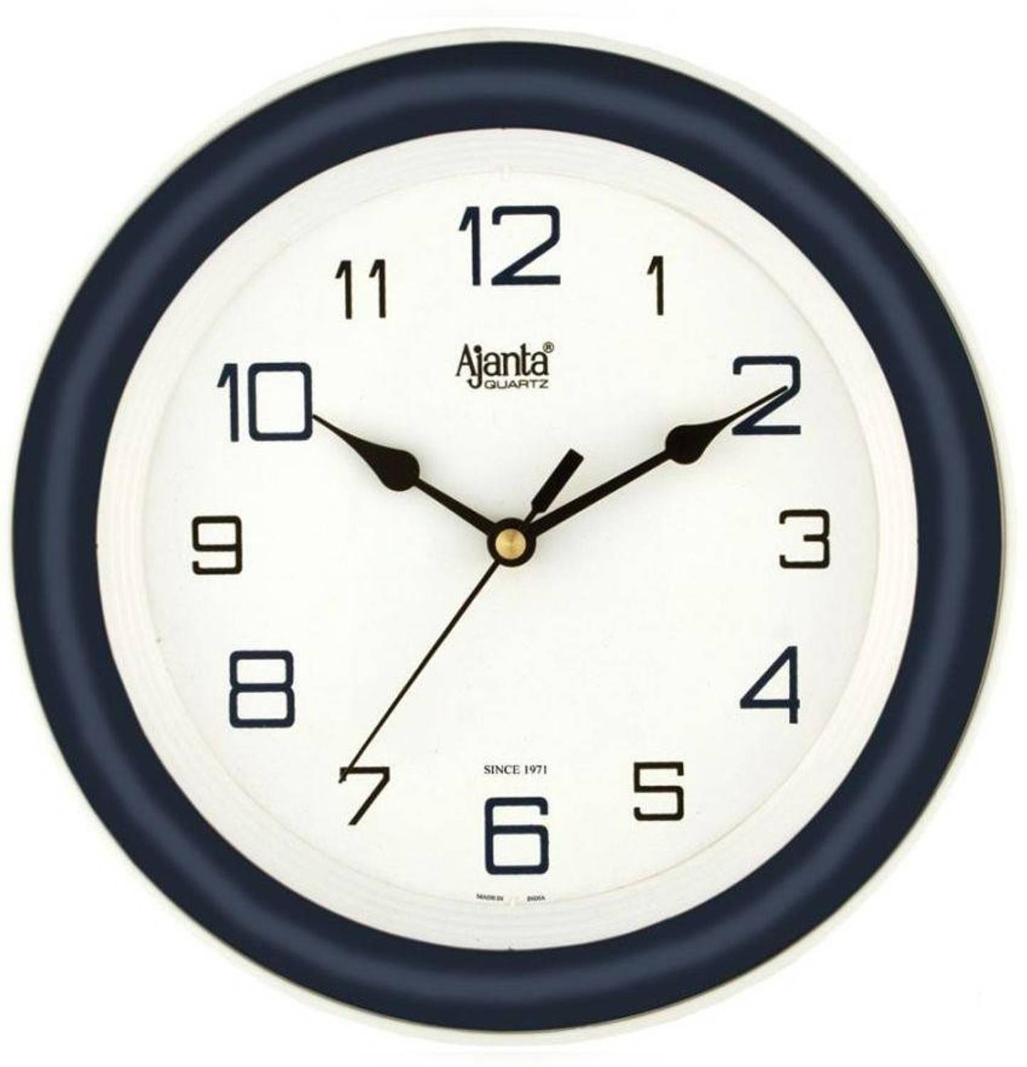 AJANTA Analog 20.5 cm X 20.5 cm Wall Clock (Blue, With Glass, Sta