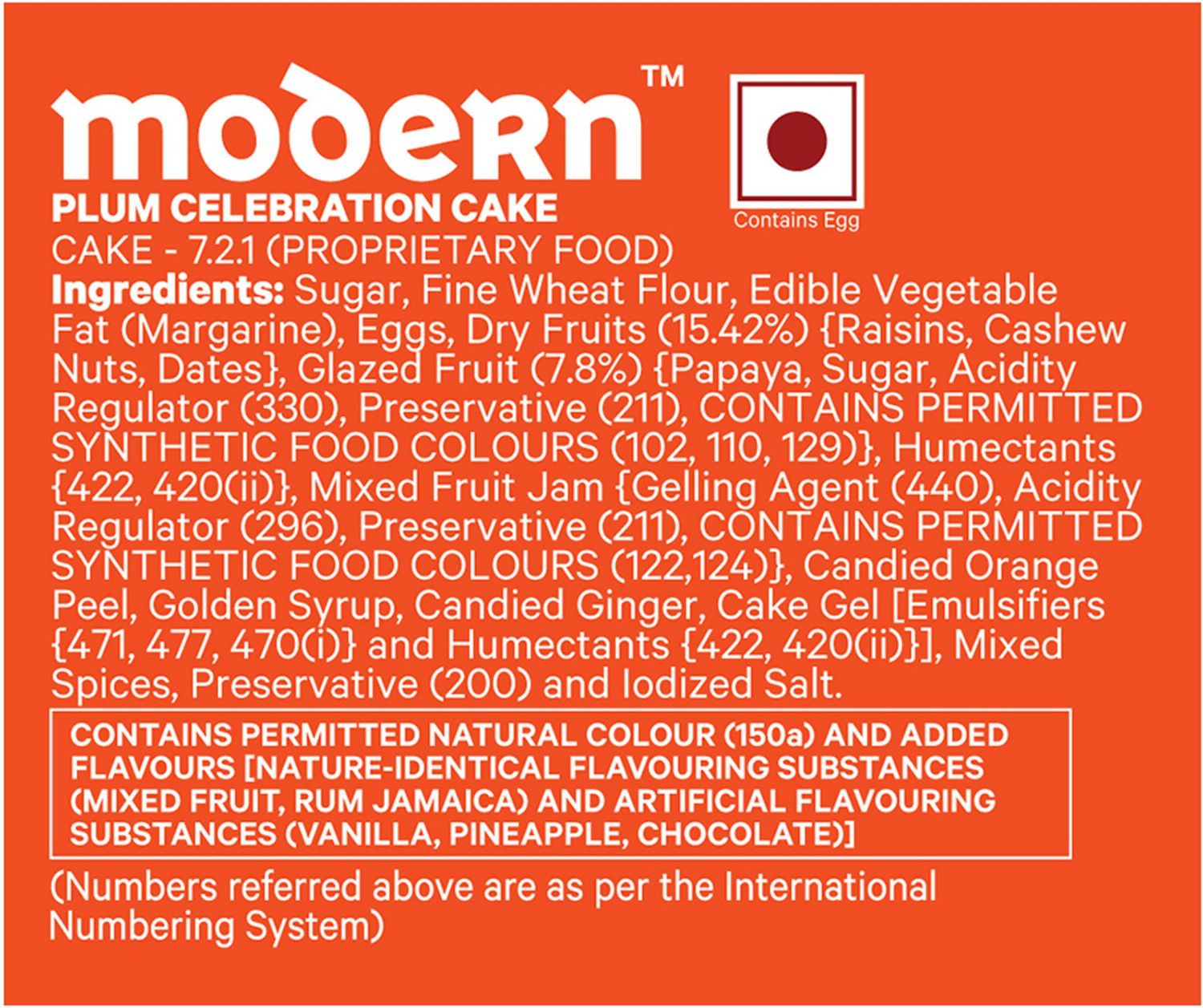 Image of MODERN CELEBRATIONS Plum Cake