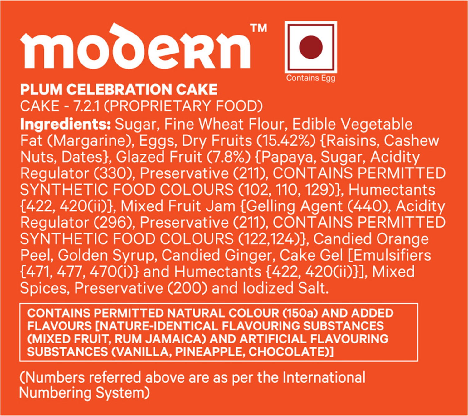 Image of MODERN CELEBRATIONS Plum Cake