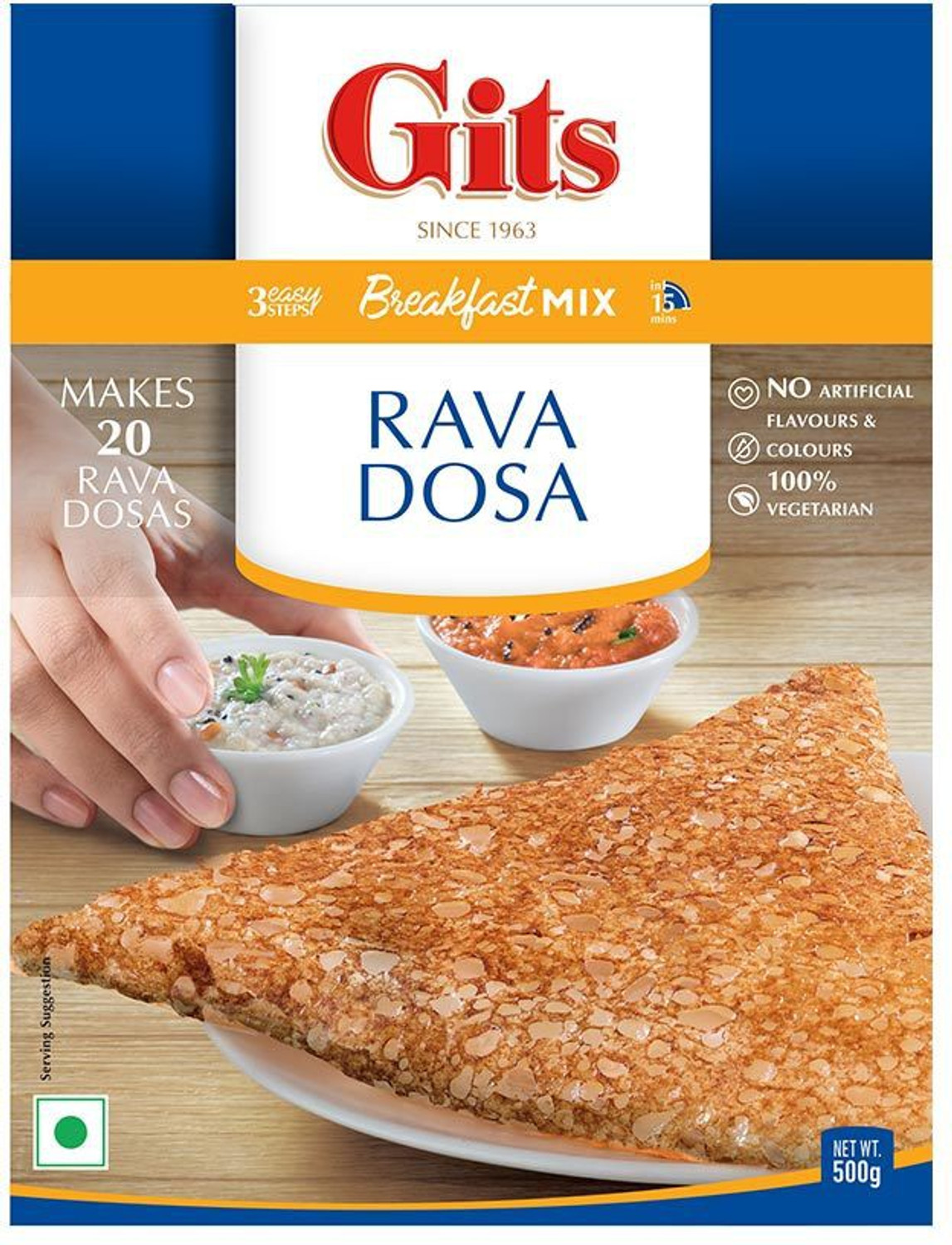 Image of Gits Rava Dosa Instant Breakfast Mix 500 g