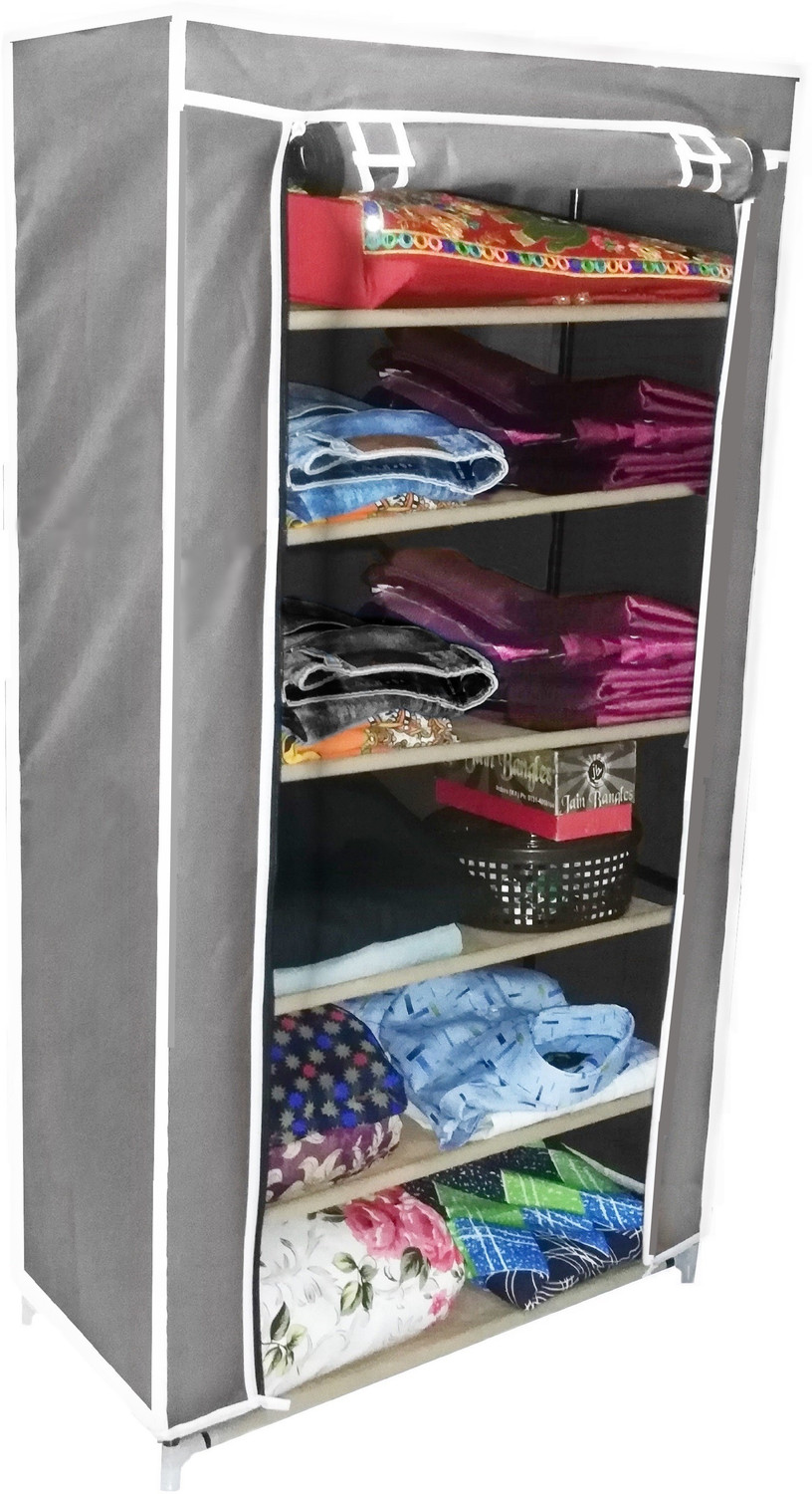 Image of CMerchants Classic 6 Layer CABINET-0GR-WR PP Collapsible Wardrobe
