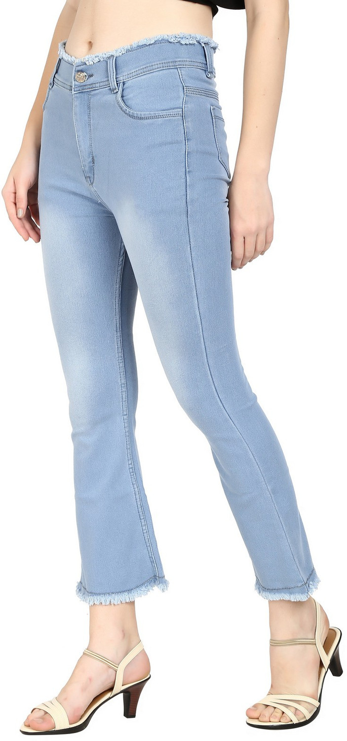 Image of F2M Boot-Leg Women Light Blue Jeans