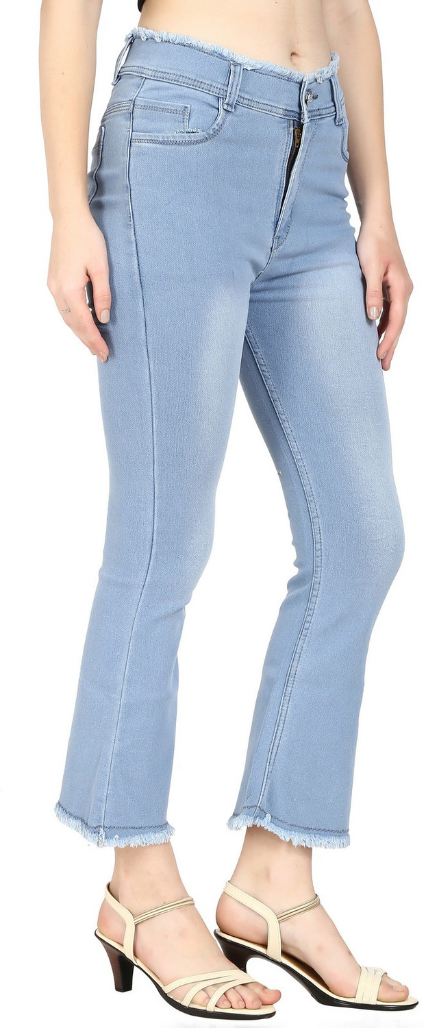 Image of F2M Boot-Leg Women Light Blue Jeans