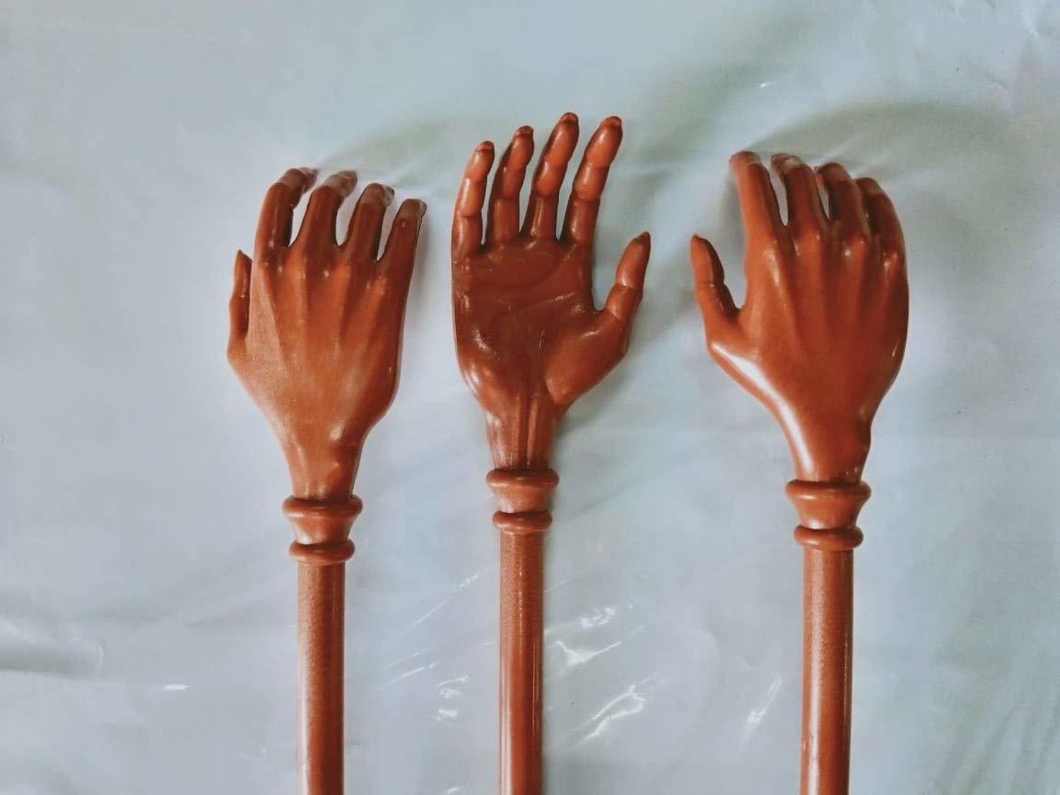 Image of glanz Massager Stick Brown Pack Of 2 Massager Stick 14 Inch Itching Stick Back Massager And Back Scratcher Khujli Stick Hand Massager (Pack Of 2) Massager