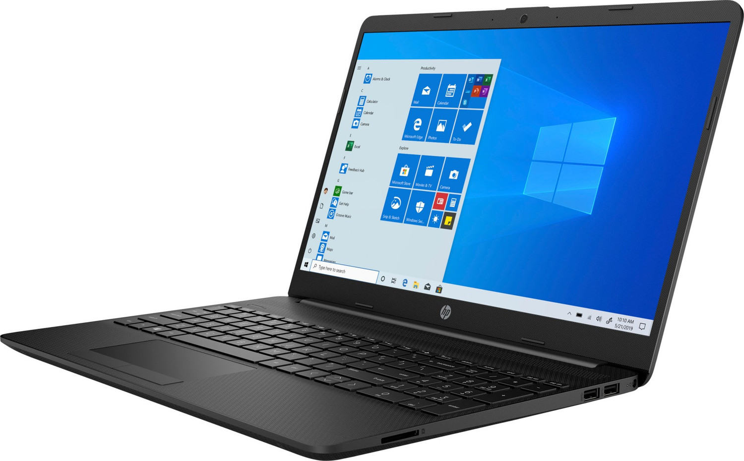 Image of HP 15s AMD Ryzen 5 Quad Core 3450U - (8 GB /1 TB HDD /Windows 10 Home) 15s-GR0010AU Thin and Light Laptop