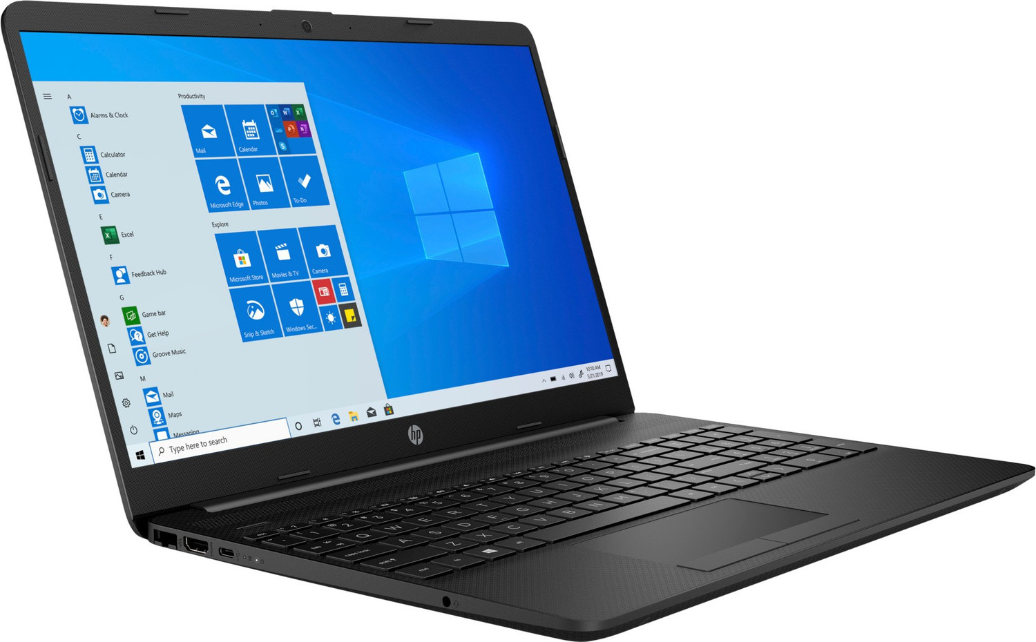 Image of HP 15s AMD Ryzen 5 Quad Core 3450U - (8 GB /1 TB HDD /Windows 10 Home) 15s-GR0010AU Thin and Light Laptop