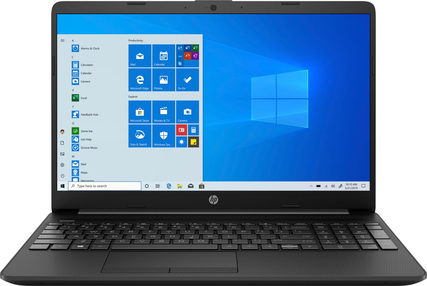Image of HP 15s AMD Ryzen 5 Quad Core 3450U - (8 GB /1 TB HDD /Windows 10 Home) 15s-GR0010AU Thin and Light Laptop