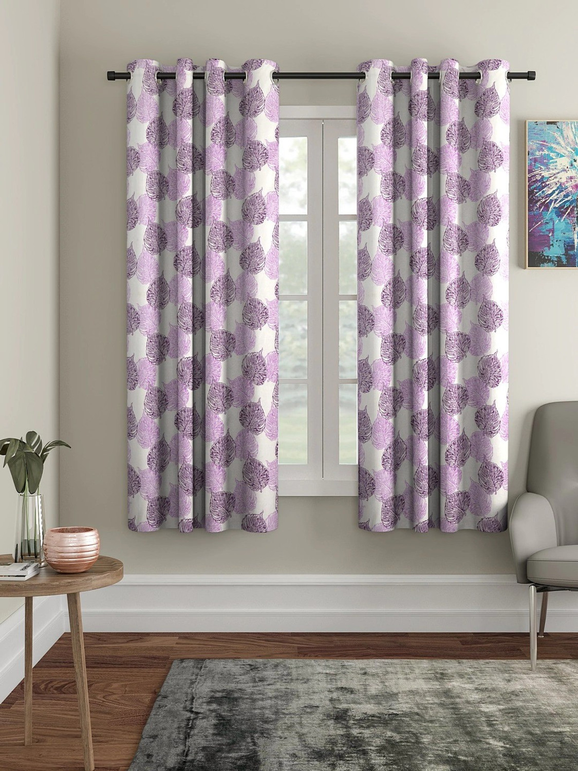 Image of Flipkart SmartBuy 150 cm (5 ft) Window Polyester Semi Transparent Curtain (Pack Of 2)