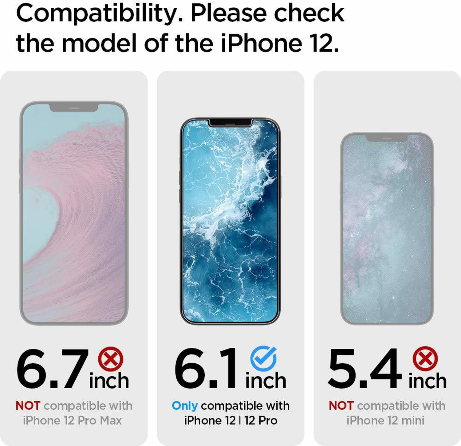 Image of Spigen Screen Guard for Apple iPhone 12 Pro, Apple iPhone 12