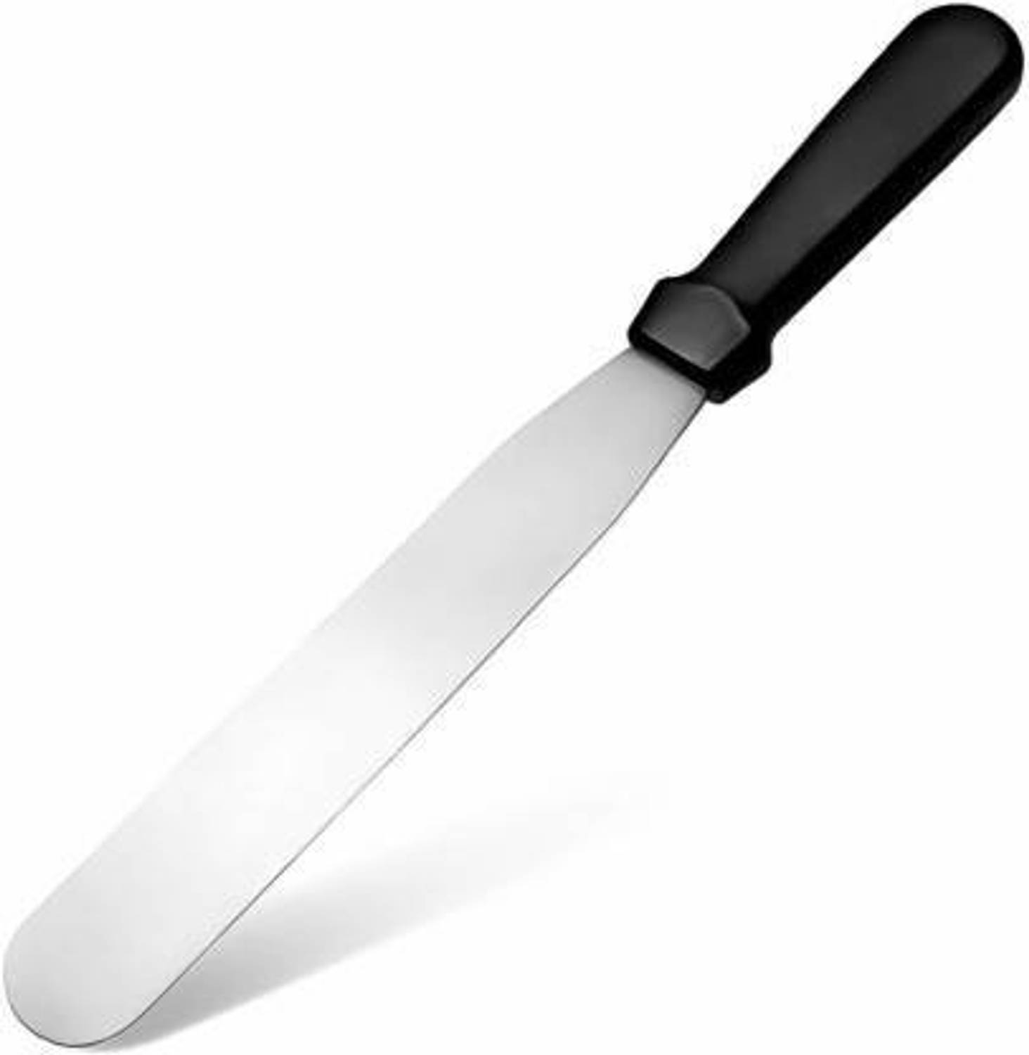 AMAZEE Stainless Steel Palette Knife for Cake | Cake Knife for Icing | Cake Decoration Tool |Icing Spatula for Cake (8 '' Inches) Plastic, Stainless Steel Cake Server