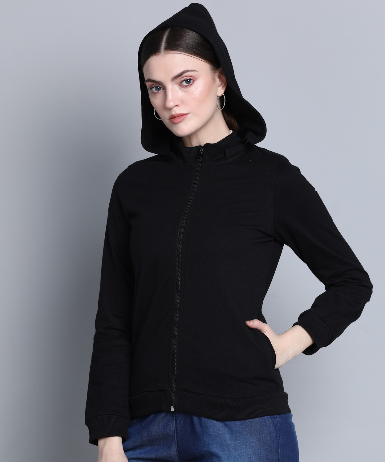 Image of KILLER Full Sleeve Solid Women Sweatshirt