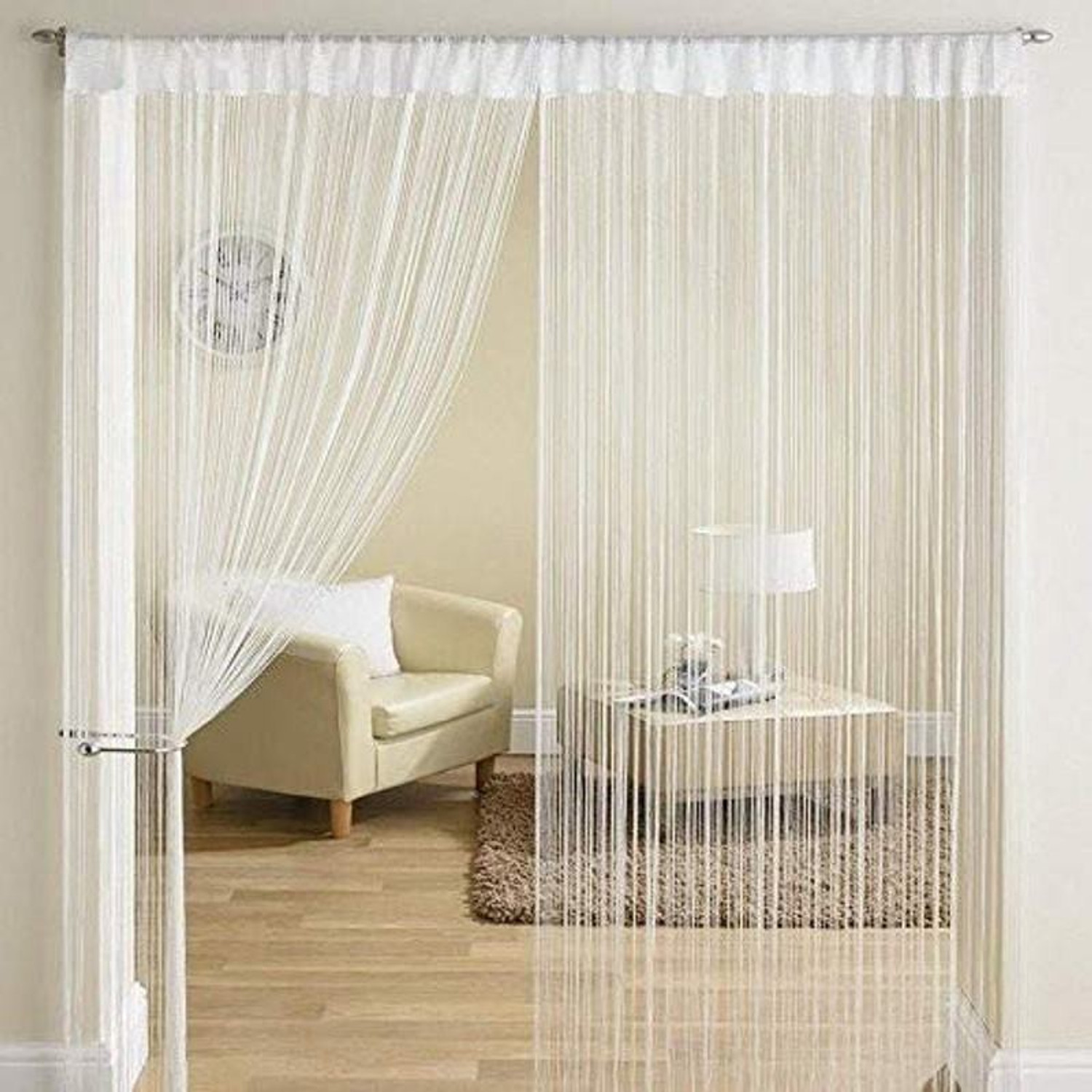 Image of Yutiriti 213.36 cm (7 ft) Door Polyester Room Darkening Curtain Single Curtain