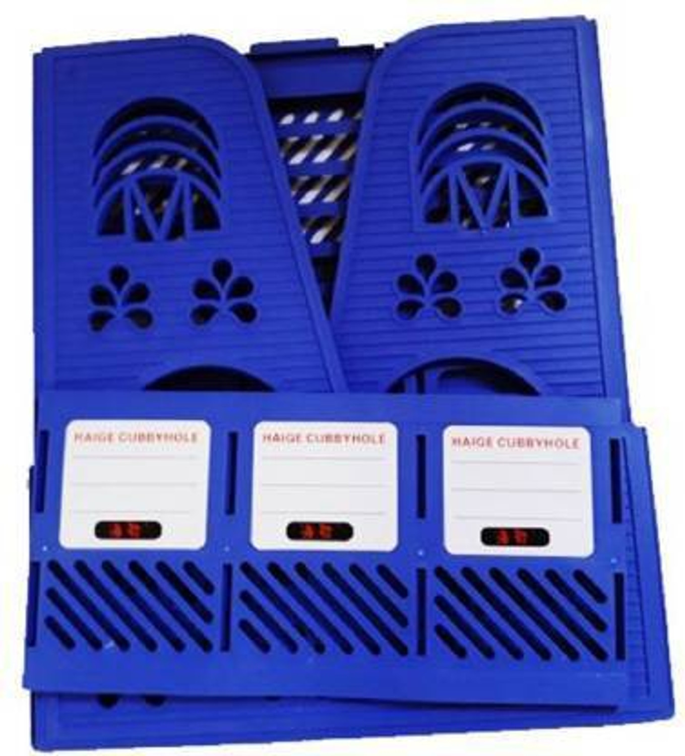 Image of DITCAFOS 4 Compartments Plastic File Organizer (Blue)