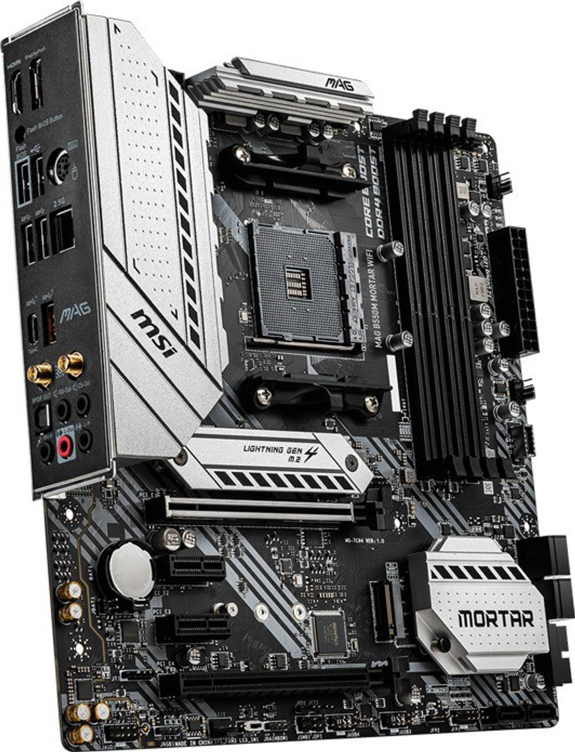 MSI MAG B550M MORTAR WIFI Micro-ATX AM4 Gaming AM4Socket Micro-ATX